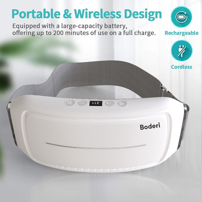 Rechargeable Heat Massage Belt – Back, Waist & Stomach Pain Relief by Boderi