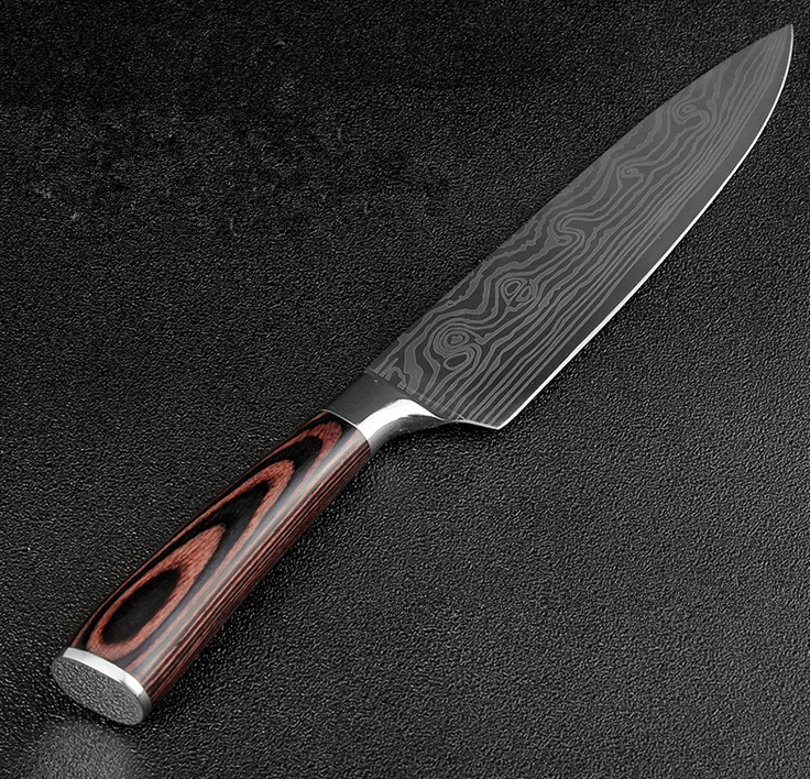 Chef Knife Set 8-Piece – Professional Stainless Steel Kitchen Knives