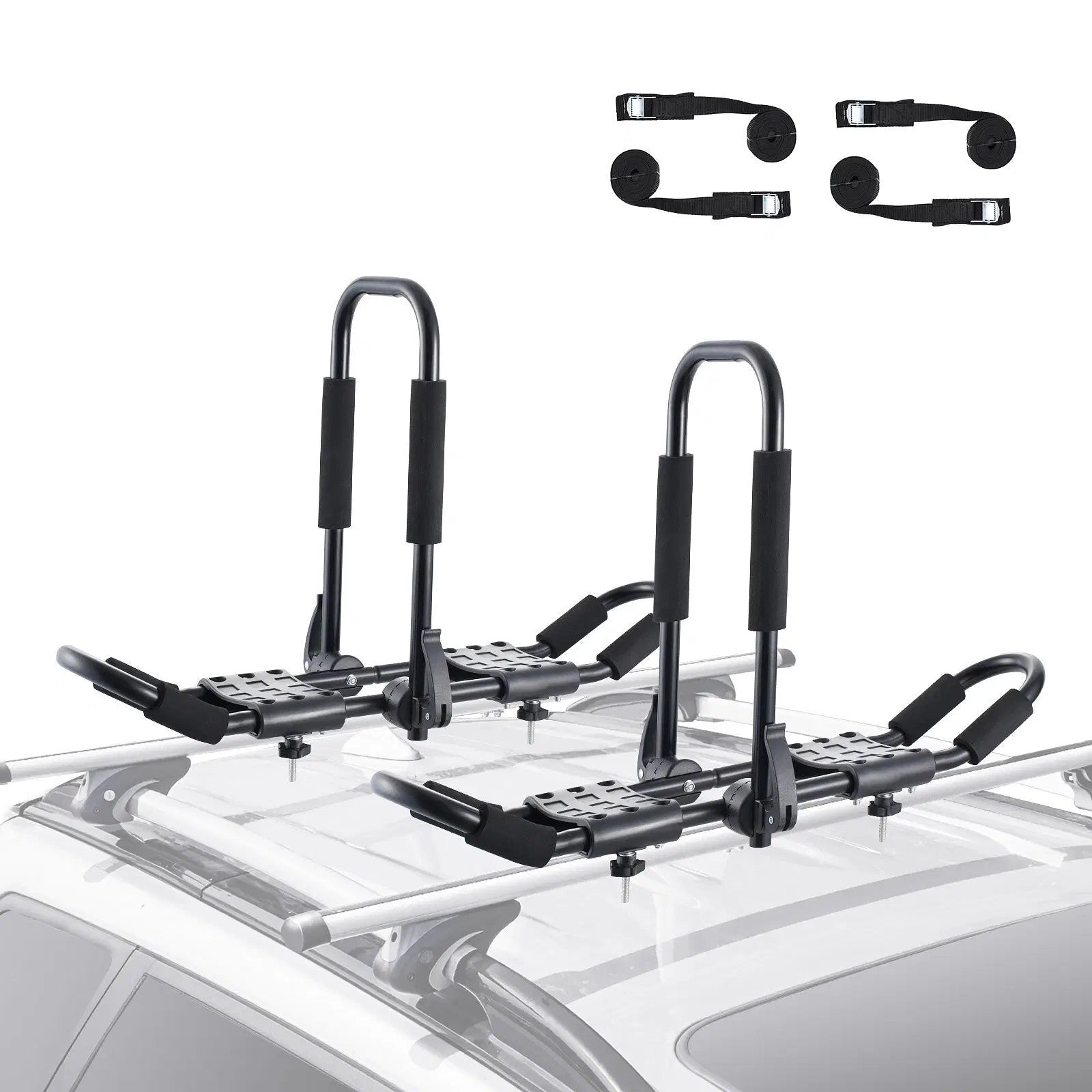 Vevor Kayak Roof Rack – Heavy Duty J-Bar Carrier for 2 Kayaks, Canoe, SUP, Surfb