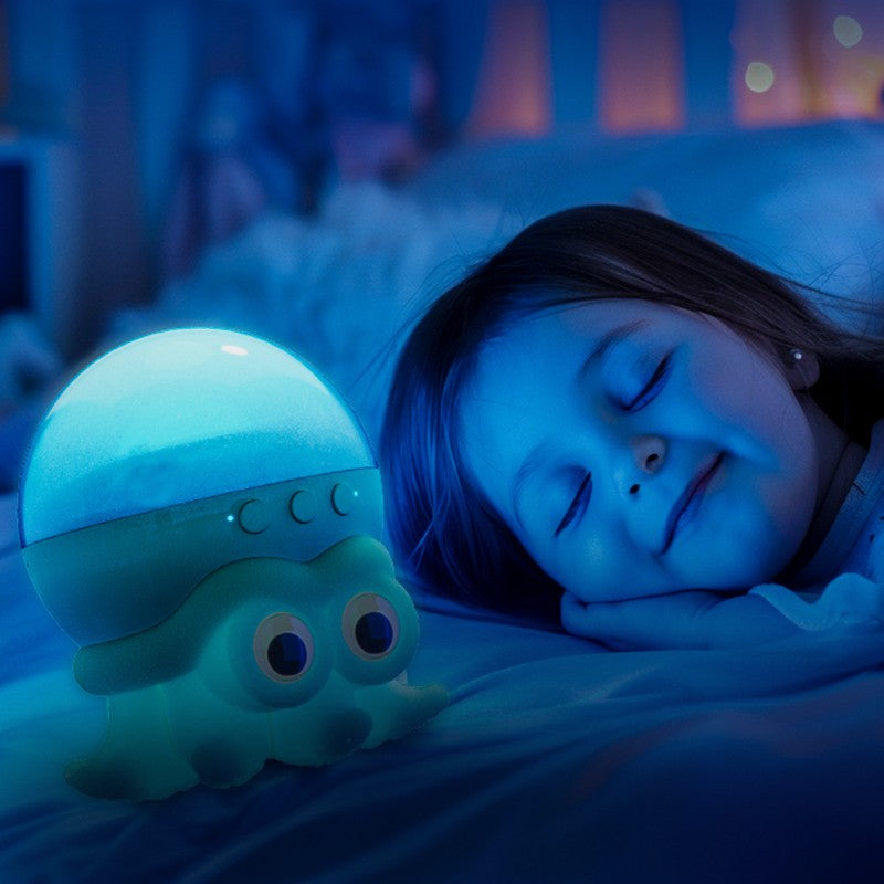 Octopus Ocean Projection Night Light – Kids Nursery LED Bedside Lamp