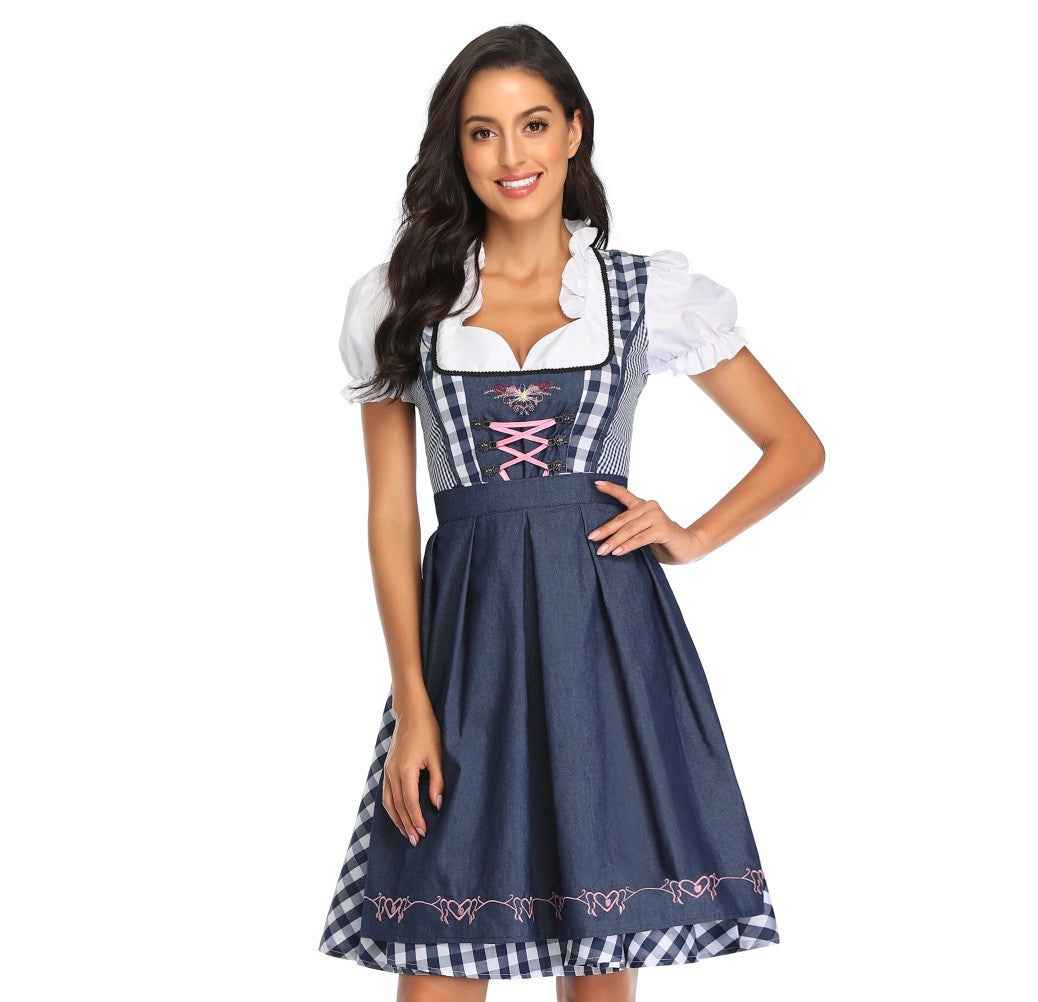 Girls Oktoberfest Bavarian Dirndl Costume – Traditional German Festival Party