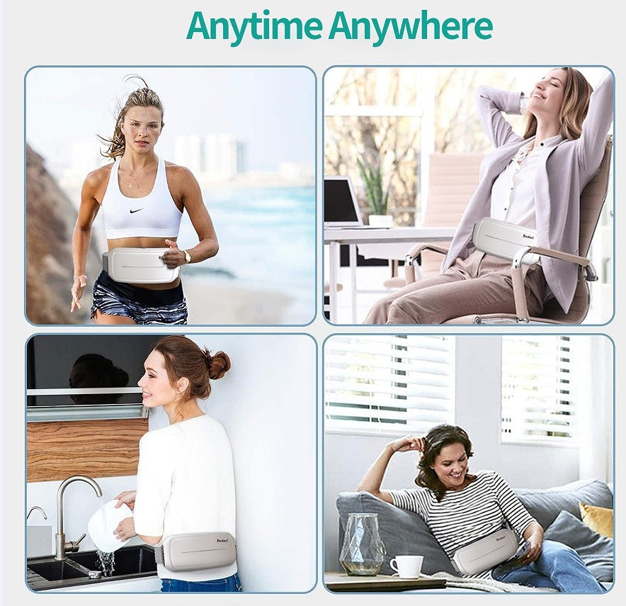 Rechargeable Heat Massage Belt – Back, Waist & Stomach Pain Relief by Boderi
