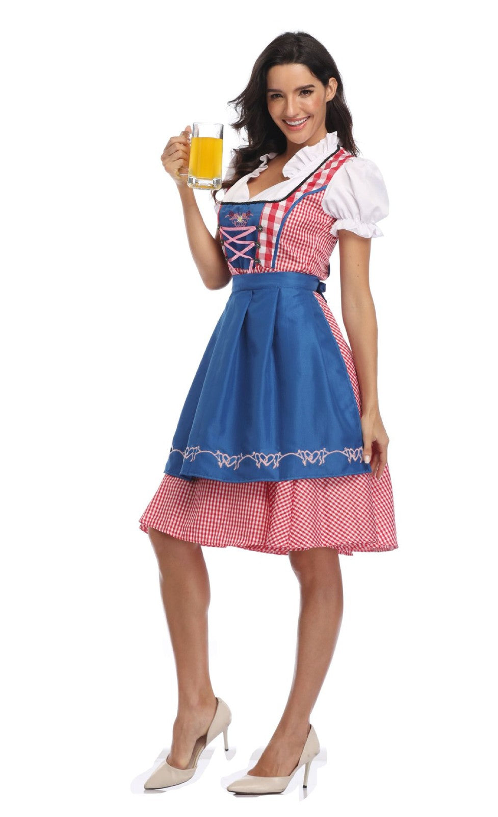 Girls Oktoberfest Bavarian Dirndl Costume – Traditional German Festival Party