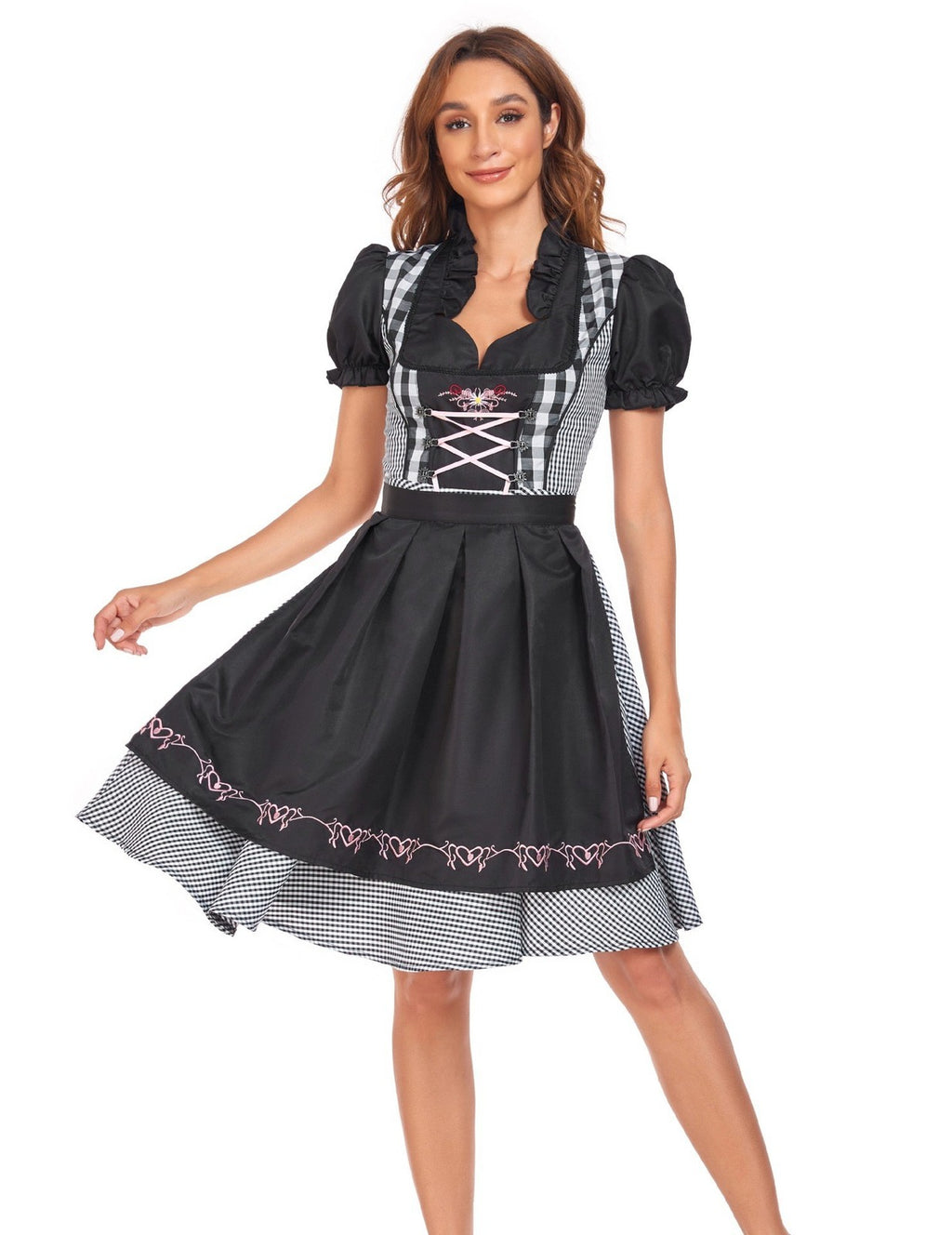 Girls Oktoberfest Bavarian Dirndl Costume – Traditional German Festival Party
