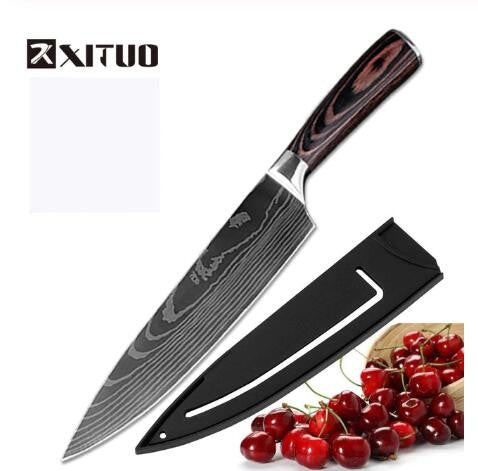 Chef Knife Set 8-Piece – Professional Stainless Steel Kitchen Knives
