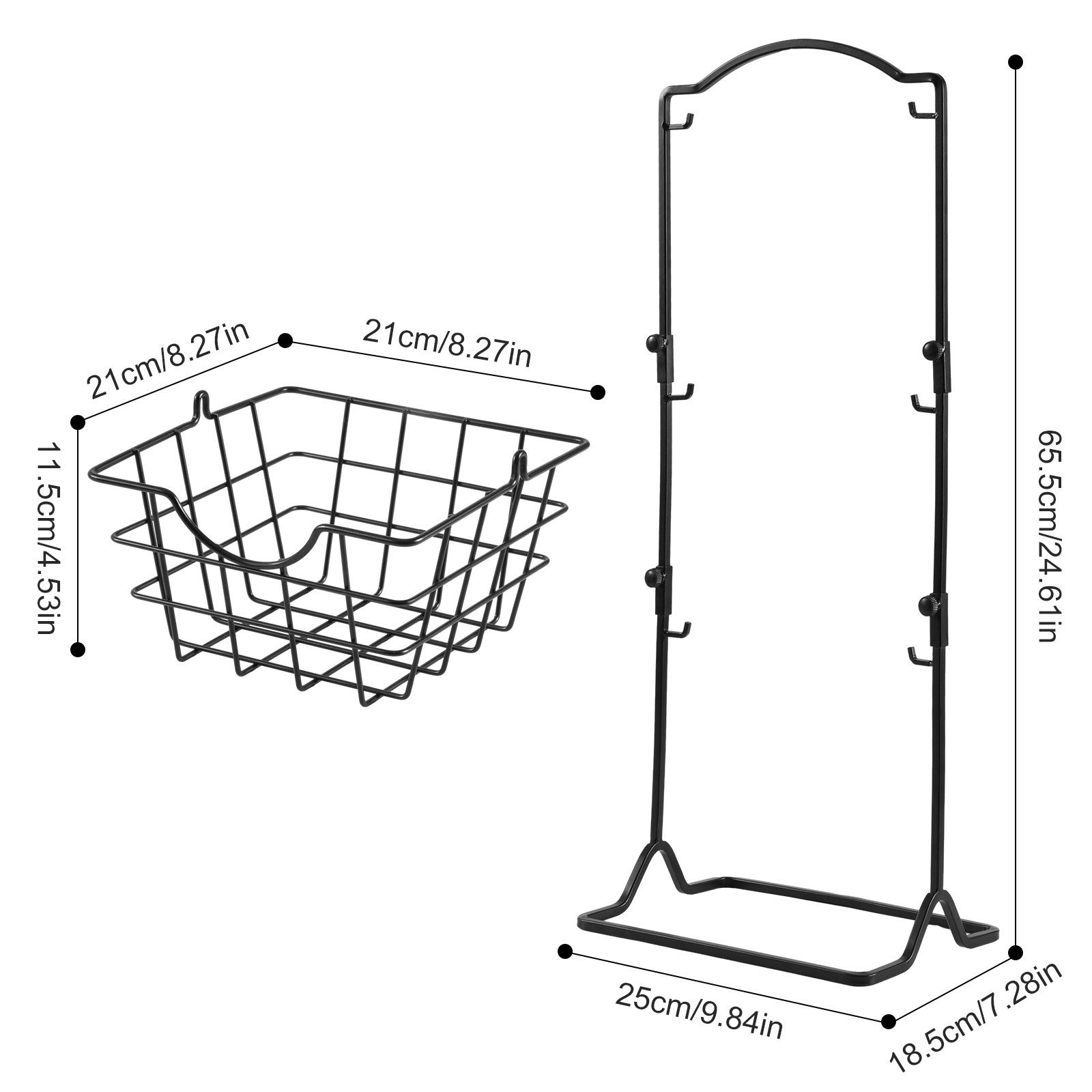 3-Tier Metal Fruit Basket Stand – Countertop Produce Organizer