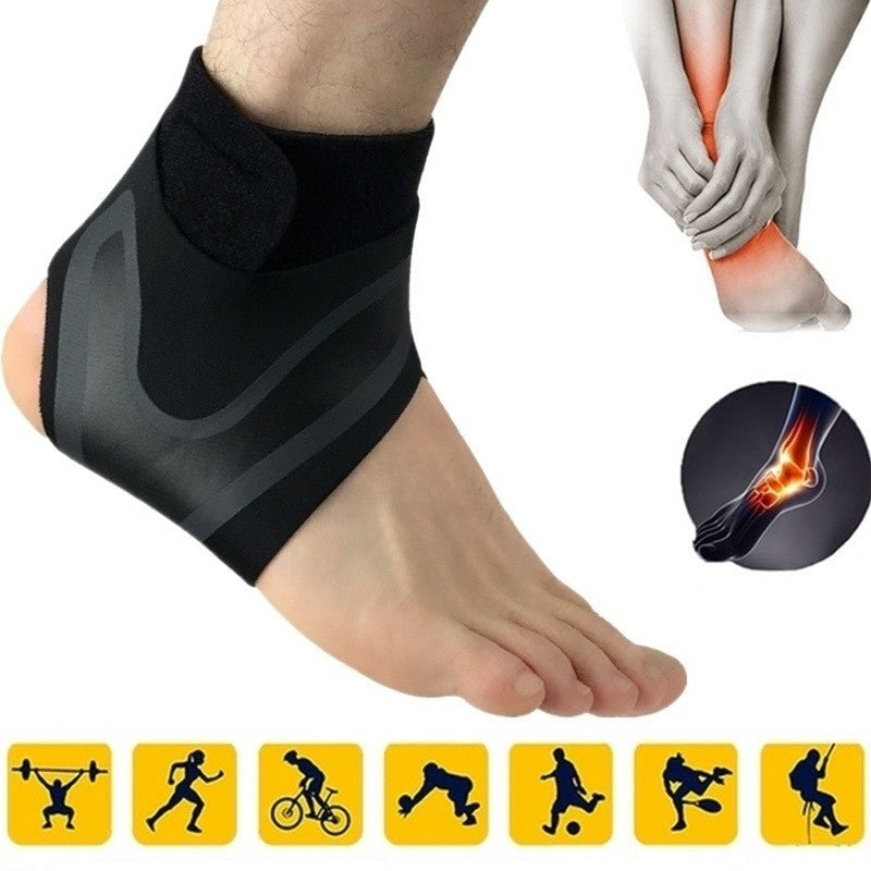 Adjustable Ankle Support Brace Sleeve for Running, Basketball, Sports & Injury R