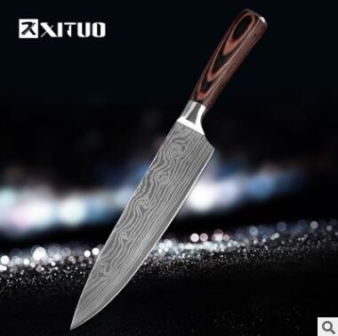 Chef Knife Set 8-Piece – Professional Stainless Steel Kitchen Knives