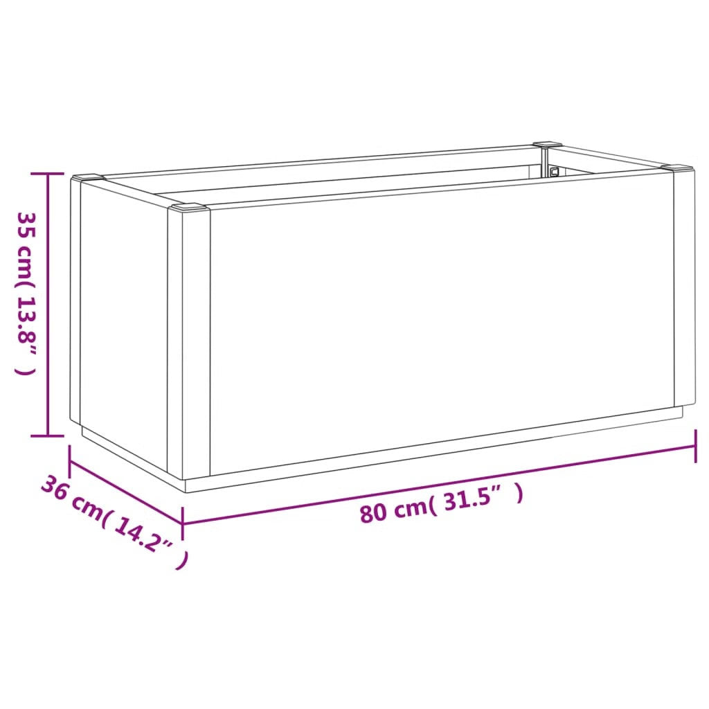 Garden Planter White Polypropylene Medium Durable Planter