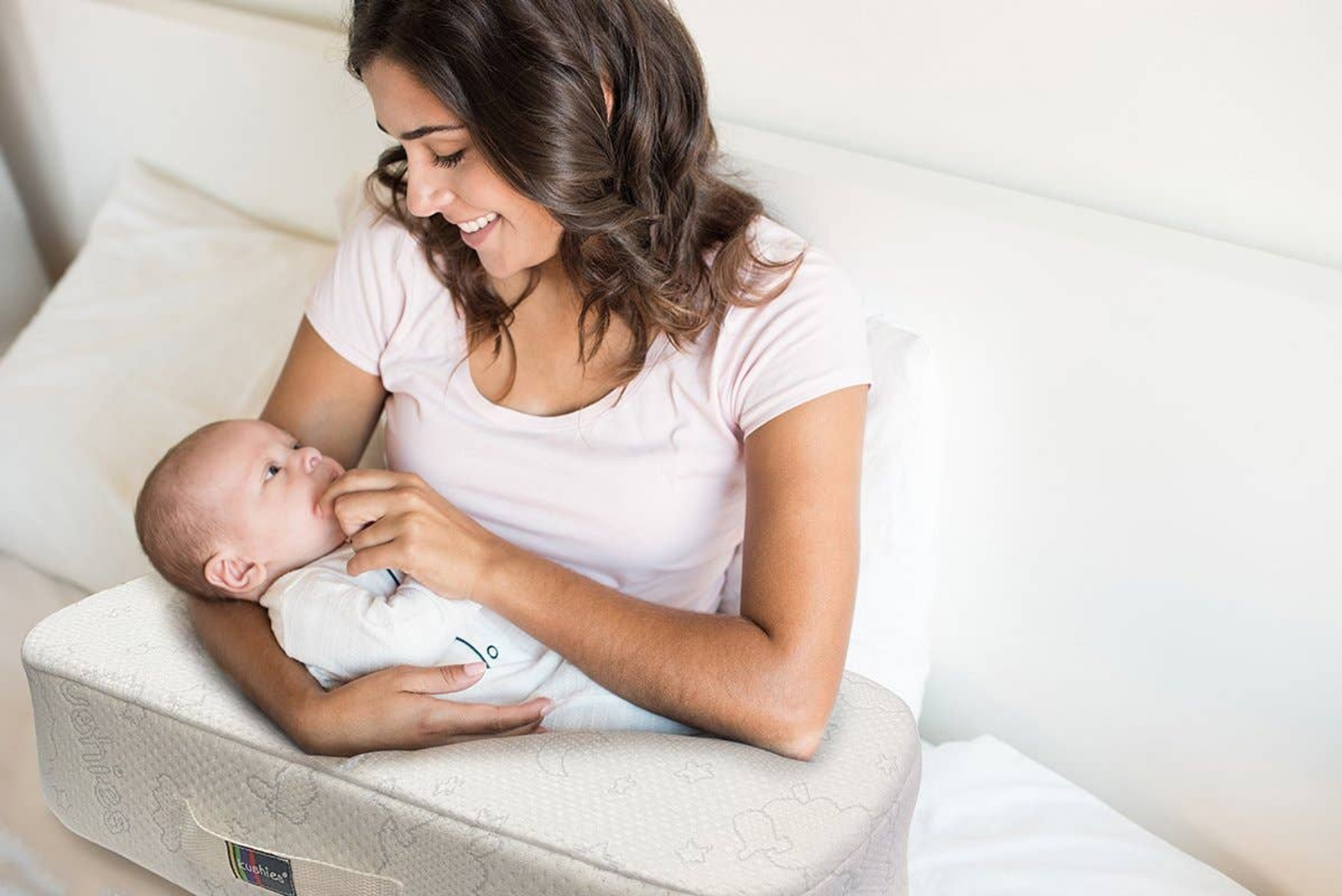 Easy Bamboo Nursing Pillow Organic, Comfortable, Ergonomic Breastfeeding