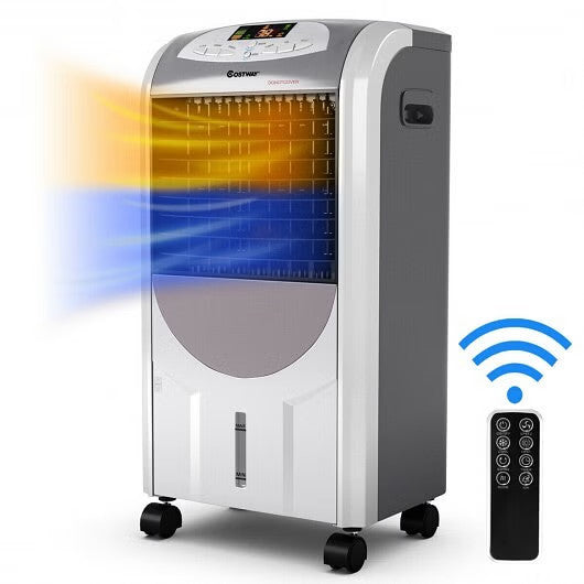 Costway 4-in-1 Portable Air Cooler Fan with Heater, Humidifier & Purifier