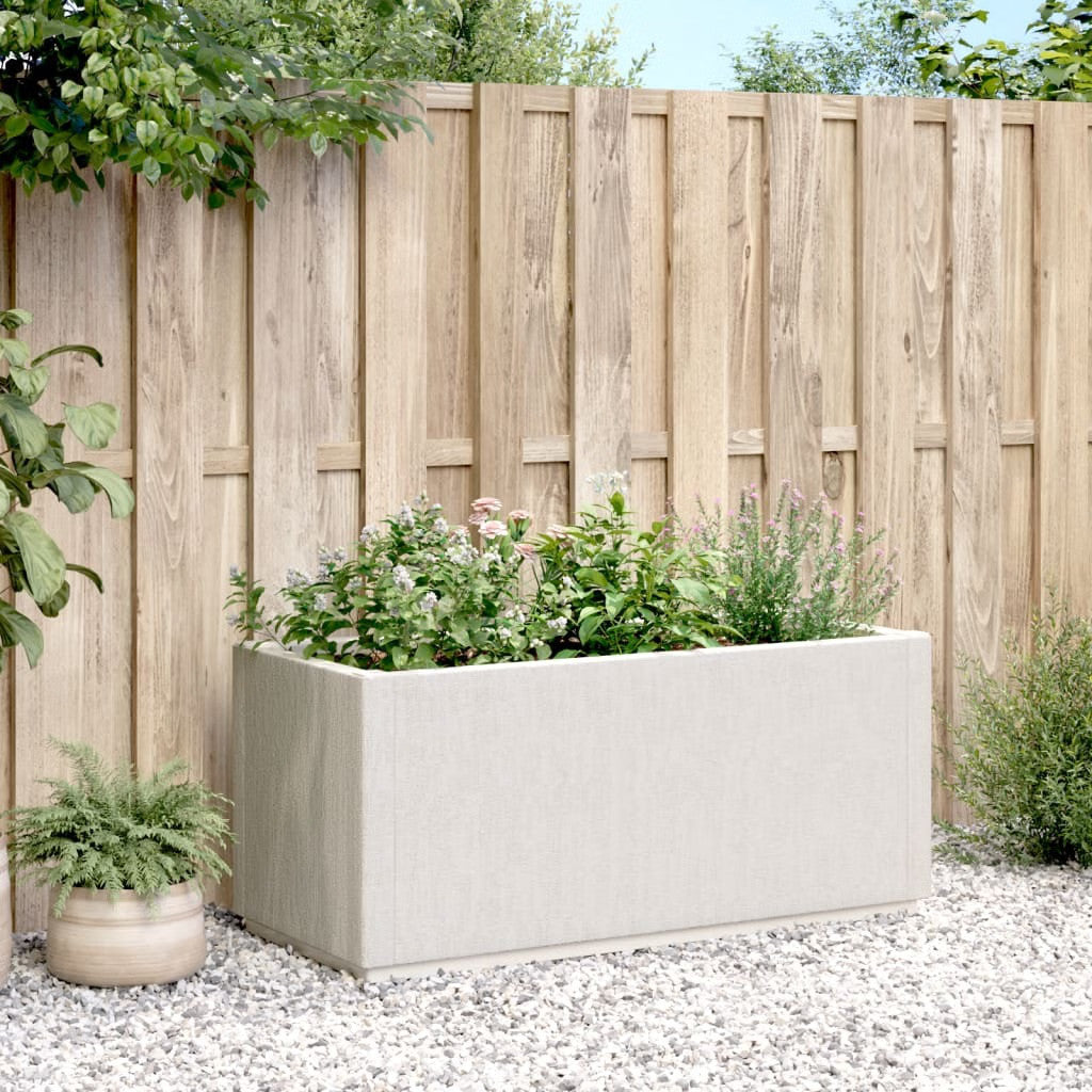 Garden Planter White Polypropylene Medium Durable Planter