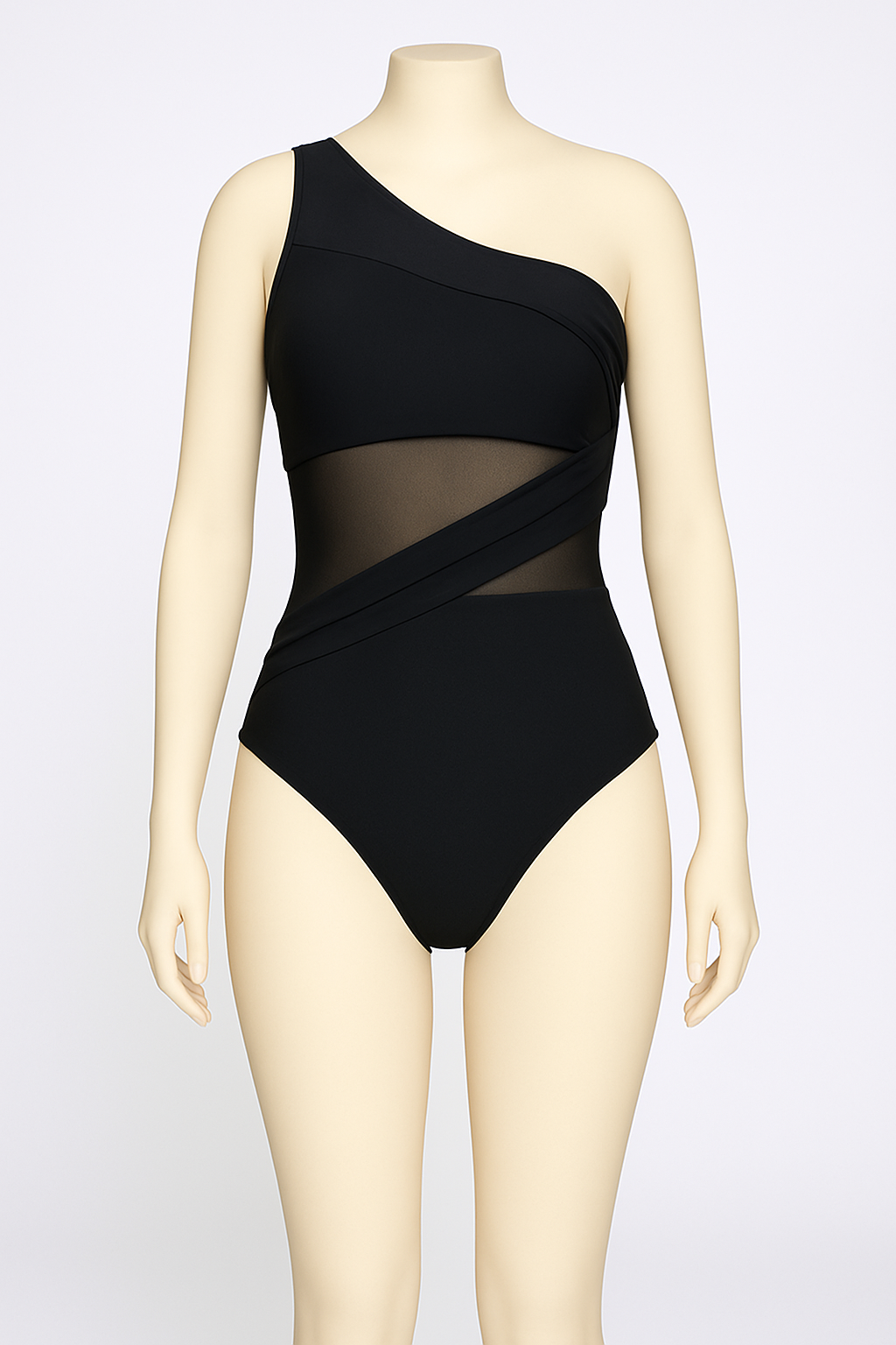 BeWicked Jaqueline Women’s Plus Size One-Piece Swimsuit – Black 1X, Flattering &
