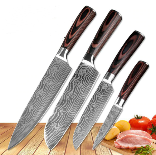 Chef Knife Set 8-Piece – Professional Stainless Steel Kitchen Knives