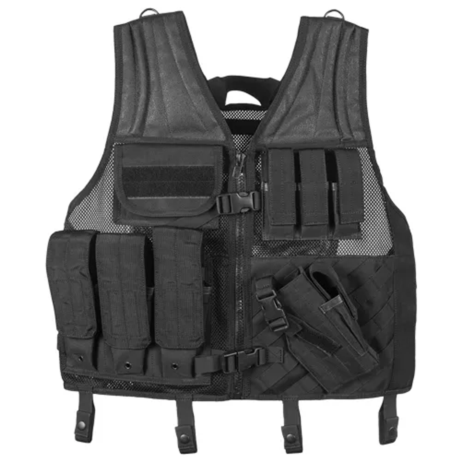 Fox Outdoor Tactical Cross Draw Vest – 2XL/3XL Black Adjustable