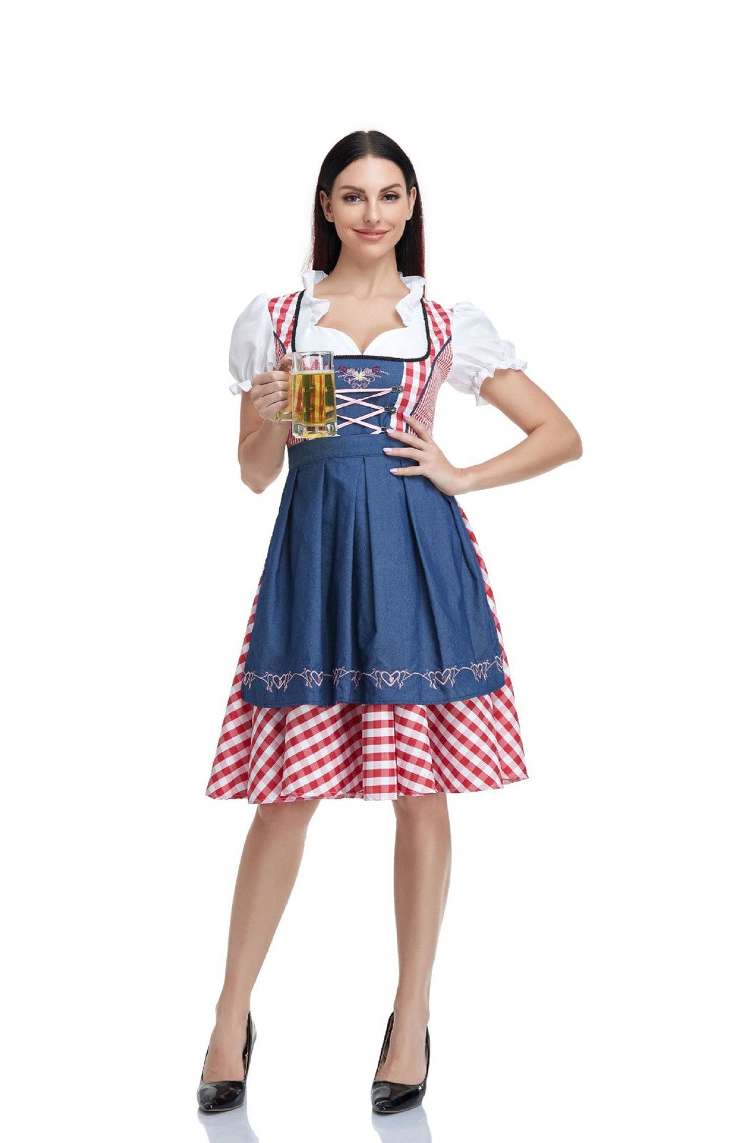 Girls Oktoberfest Bavarian Dirndl Costume – Traditional German Festival Party