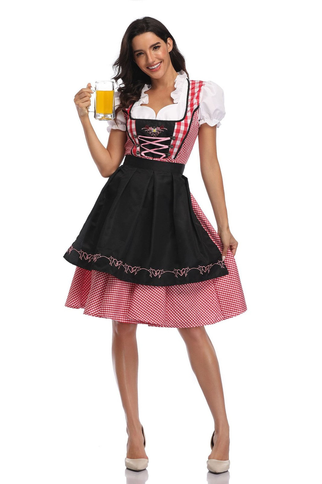 Girls Oktoberfest Bavarian Dirndl Costume – Traditional German Festival Party